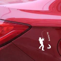 Go Fishing - autoadesivo - 9.2 * 15.2cm