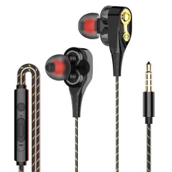 Cuffie auricolari cablate con microfono - contrabbasso a doppia azionamento - auricolare