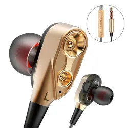 Ecouteurs câblés 3,5mm - casque stéréo avec microphone