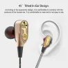 Ecouteurs câblés 3,5mm - casque stéréo avec microphone
