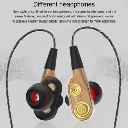 Ecouteurs câblés 3,5mm - casque stéréo avec microphone