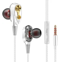 3,5 mm korvan langalliset kuulokkeet - stereokuulokkeet mikrofonilla
