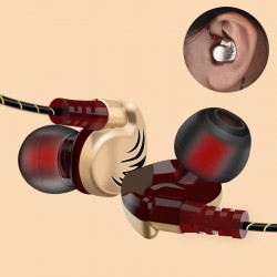 Auriculares3.5mm - auriculares deportivos - cableado - super bajo - auricular con micrófono