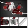 3.5mm - auricolari sportivi - cablato - super basso - auricolare con microfono
