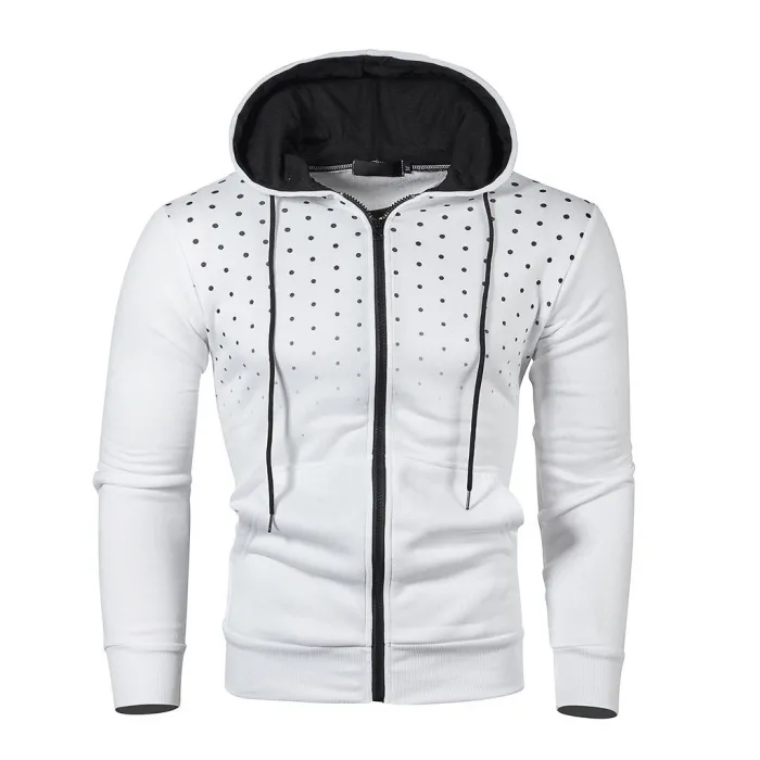 Hoodies & SudaderaCapucha caliente con cremallera - manga larga - impresión polka-dot