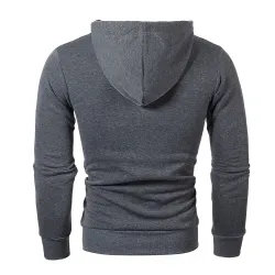Warmer Kapuzenpullover mit Reißverschluss - lange Ärmel - polka-dot Druck