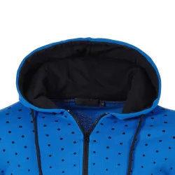 Capacete quente com zíper - manga longa - polka-dot imprimir