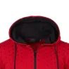 Lämmin hoodie zipper - pitkä hiha - polka-dot print