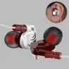 3,5 mm - sport hörlurar - trådbunden - super bas - headset med mikrofon