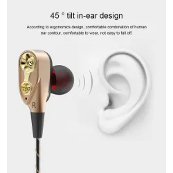 Ecouteurs câblés 3,5mm - casque stéréo avec microphone