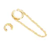 Asymmetrical earrings - ear clip / hook