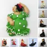 Imanes de neveraEspaña - Barcelona - Málaga - Flamenco dancer - souvenirs turísticos - nevera imanes