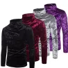 Ciepły golf - sweter - błyszcząca bawełnaBluzy & Swetry