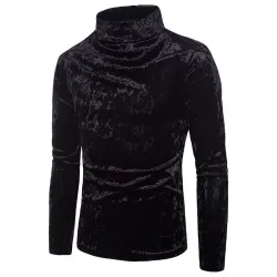 Ciepły golf - sweter - błyszcząca bawełnaBluzy & Swetry
