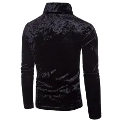 Ciepły golf - sweter - błyszcząca bawełnaBluzy & Swetry