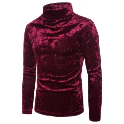 Varm turtleneck - tröja - skinande bomull