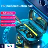 TWS - sans fil - Mini écouteurs Bluetooth - étanche - affichage LED