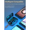 TWS - sans fil - Mini écouteurs Bluetooth - étanche - affichage LED