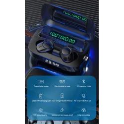 TWS - langaton - Bluetooth mini kuulokkeet - vedenpitävä - LED-näyttö