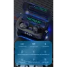 TWS - bezprzewodowe - mini słuchawki Bluetooth - wodoodporne - wyświetlacz LEDSłuchawki