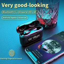 G40 TWS - Bluetooth hörlurar - 9D ljud - vattentäta hörlurar med mikrofon