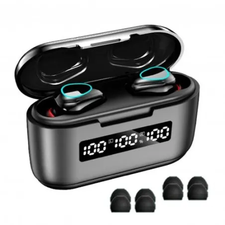 G40 TWS - Bluetooth hörlurar - 9D ljud - vattentäta hörlurar med mikrofon