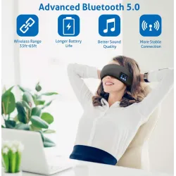 Bluetooth - casque sans fil - masque de couchage avec microphone