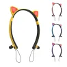 Auricolare Bluetooth - wireless - microfono - cuffie in-ear - Led orecchie di gatto luminose