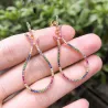 Big pendant earrings - multicolored