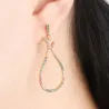 Big pendant earrings - multicolored