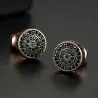 Elegant - small round crystal stud earrings