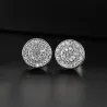 Elegant - small round crystal stud earrings