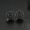 Elegant - small round crystal stud earrings