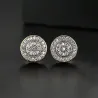 Elegant - small round crystal stud earrings
