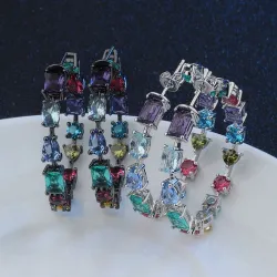 Cubic Zirkonia Hoop Ohrringe