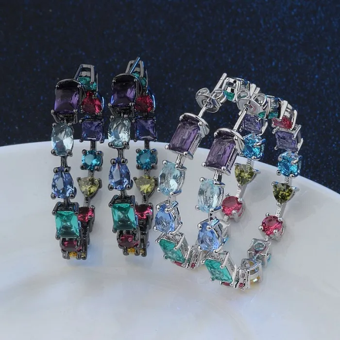 Boucles d'oreilles en zircone cubique