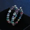 Boucles d'oreilles en zircone cubique