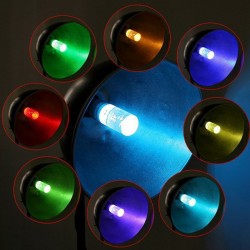 Akryl kristall LED lampa - RGB - E27 - E14 - AC85 - 265V