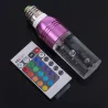 Ampoule LED cristal acrylique - RGB - E27 - E14 - AC85 - 265V