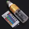 E14Bombilla LED de cristal acrílico - RGB - E27 - E14 - AC85 - 265V