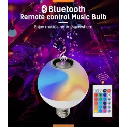 12W - E27 - RGB - LED-lamppu Bluetooth-kaiuttimen kanssa