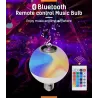 12W - E27 - RGB - LED bulb with Bluetooth speaker - remote control