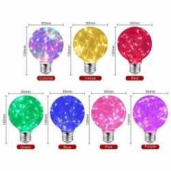 LED - RGB - E27 - 110V 220V - Ampoule Edison - conception de fils décoratifs