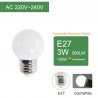 E27 3W AC 220V SMD 2835 - kolorowa żarówka LED RGB - 10 sztukE27