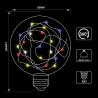 E27 1.7W - Lâmpada LED RGB - dimmable - decoração de Natal