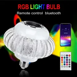 E27 - RGB LED lamppu langaton Bluetooth kaiutin - etäohjaus 110V-220V 6W