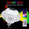 E27 - RGB LED bulb with wireless Bluetooth speaker - remote control - 110V-220V 6W
