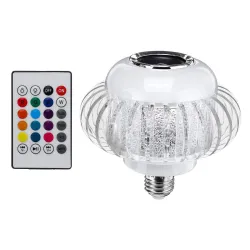 E27 - RGB LED lamppu langaton Bluetooth kaiutin - etäohjaus 110V-220V 6W
