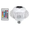 E27 - RGB LED bulb with wireless Bluetooth speaker - remote control - 110V-220V 6W