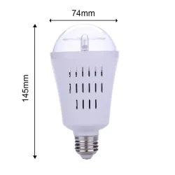 AC110-240V E27 4W - LED - snöflingor mönster - rotatable lampa - projektor - lampa - RGB